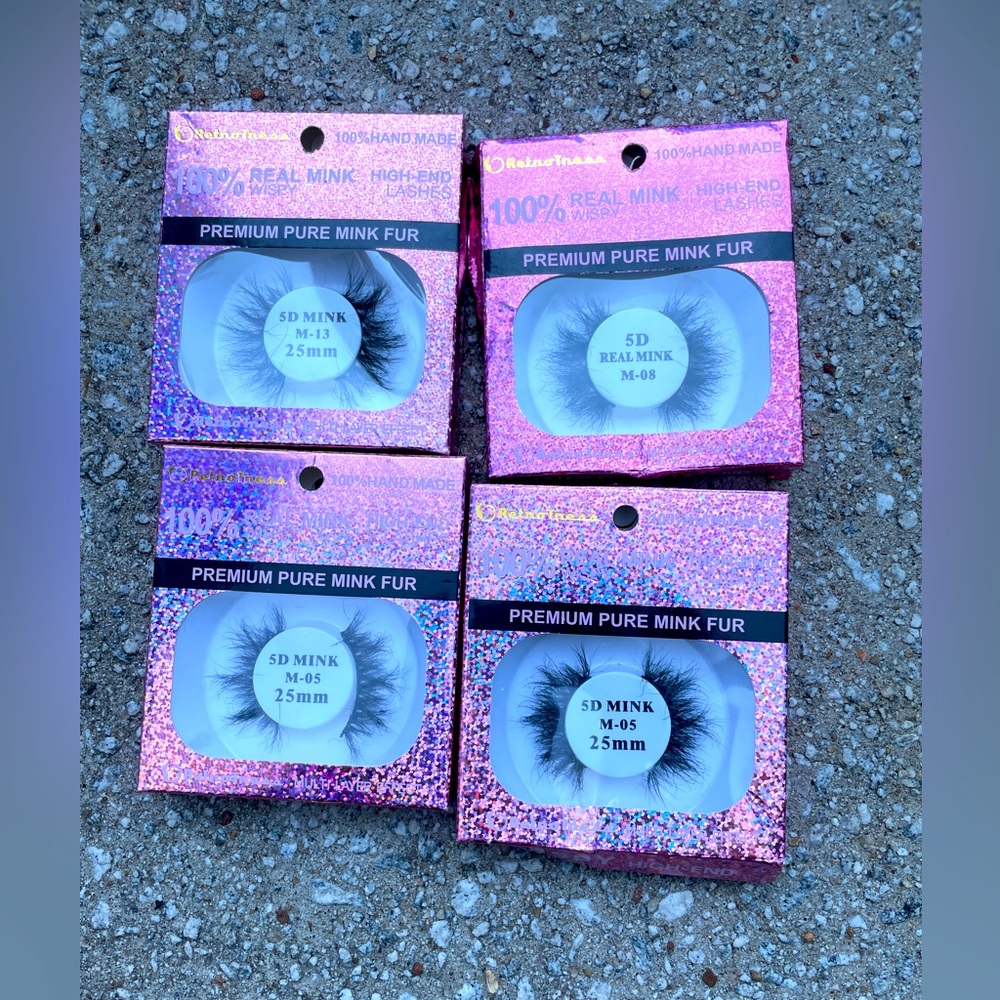 4 packs of 5D Mink Lashes